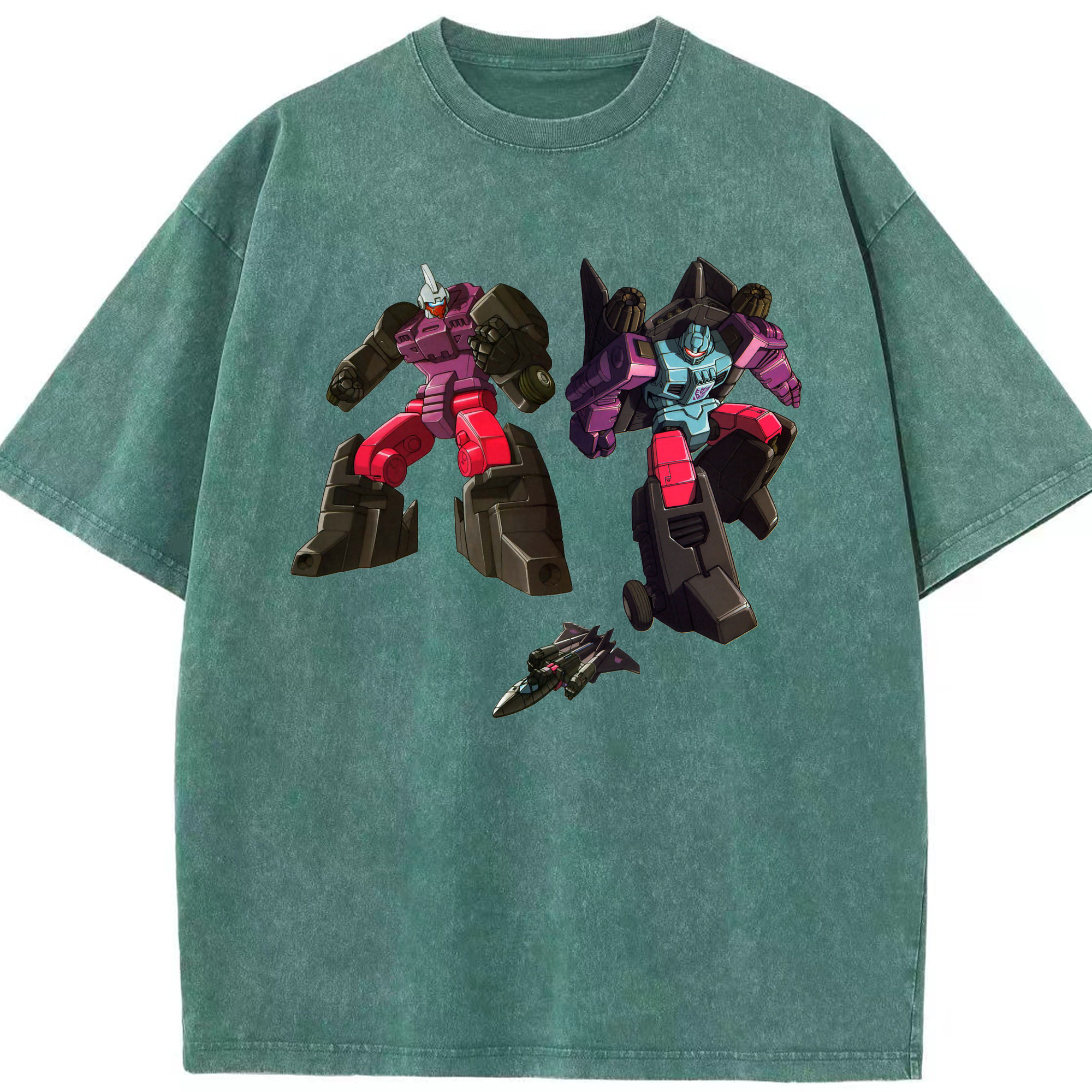 （画像用）  綿100% ヴィンテージ風 半袖Tシャツ（フロントプリント）